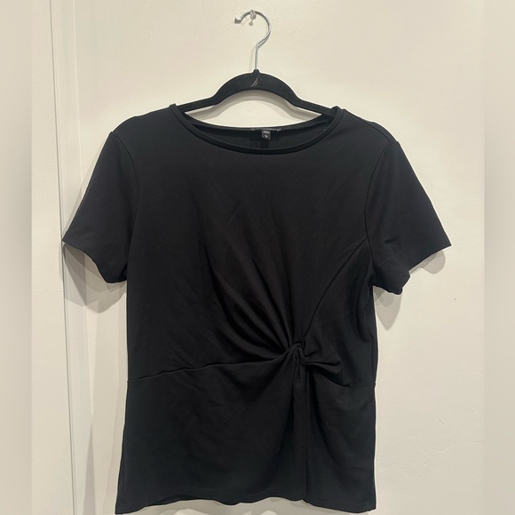 Express Black Twist-Front Tee — Size Large — EUC ❤️❤️❤️ - Picture 10 of 17